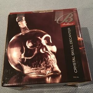 Crystal skull decanter